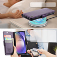 CASEME flip case for Samsung Galaxy A54 5G, Litchi Wallet, purple