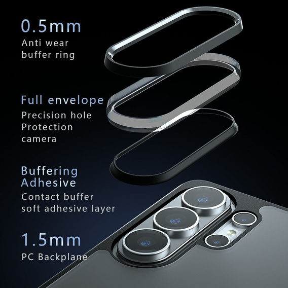 Fusion Hybrid case for Samsung Galaxy S26 Ultra, matte black