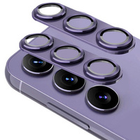 2x ERBORD tempered glass for camera to Samsung Galaxy S24+ Plus, purple