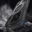 Case for iPhone 17 Pro Max, for MagSafe, armoured with stand, black