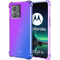 Case for Motorola Edge 40 Neo, Gradient Dropproof, Purple / blue