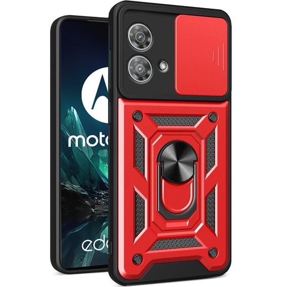 Case for Motorola Edge 40 Neo, CamShield Slide, red