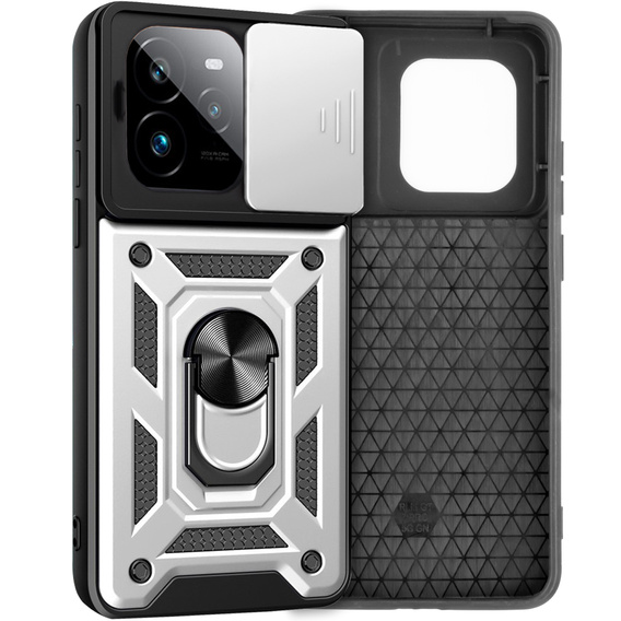 Case for Realme GT 7 Pro, CamShield Slide, silver