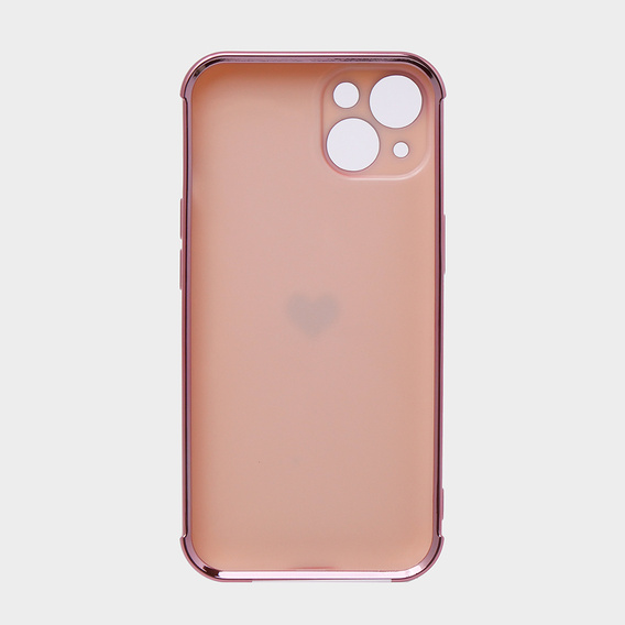 Case for Apple iPhone 13, Electro heart, pink rose gold