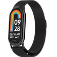 Milanese Bracelet Strap with Case for Xiaomi Smart Band 10 / 9 / 8, black