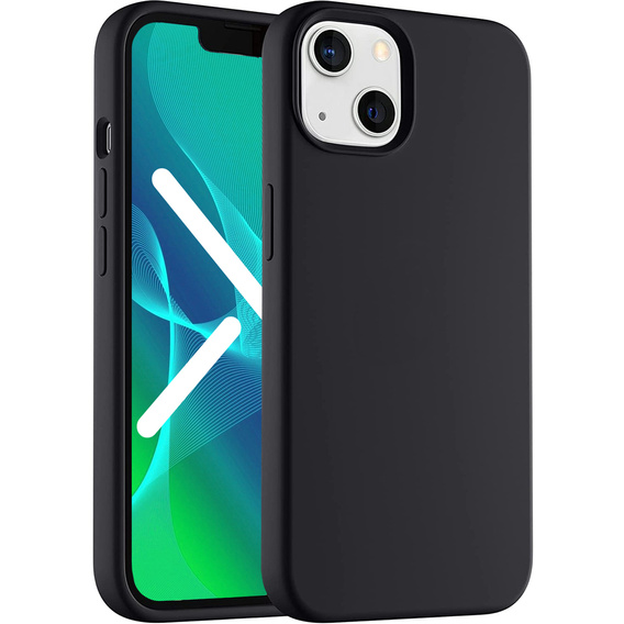 Case for iPhone 13, Silicone Lite, black