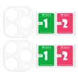 2x ERBORD tempered glass for camera to iPhone 15 Pro / 15 Pro Max