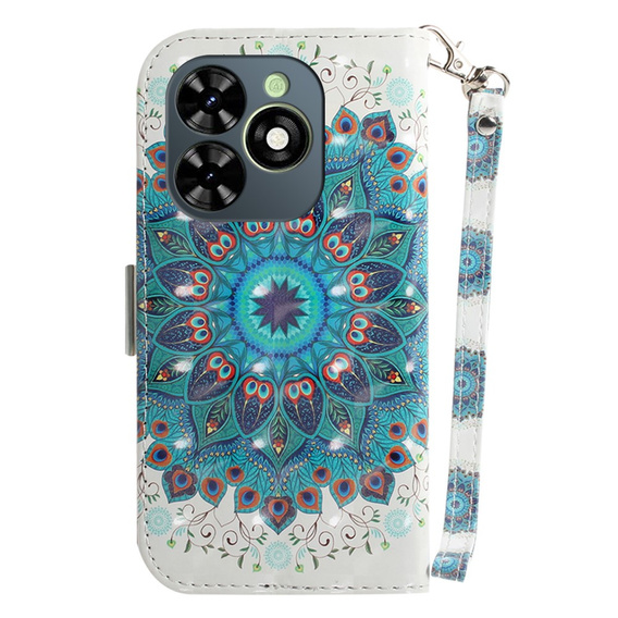 Flip case for Infinix Hot 40i, Wallet, Mandala Flower