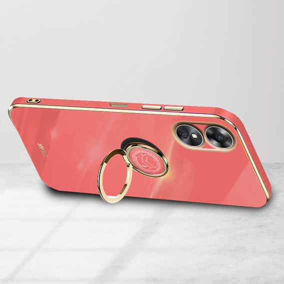 Case for Oppo A17, Electro Ring, red