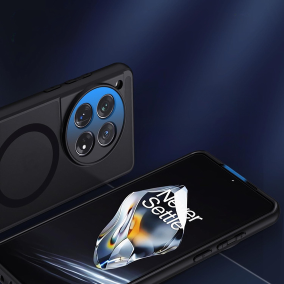 Case for OnePlus 12, for MagSafe, ERBORD Matt Case, black