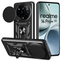Case for Realme 14 Pro+ 5G, CamShield Slide, black