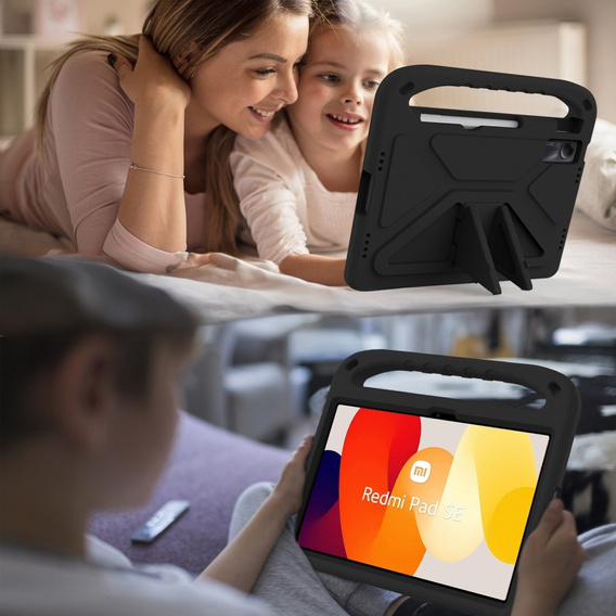 Children's Case for Xiaomi Redmi Pad SE 11", Children's Case with Handle, Black