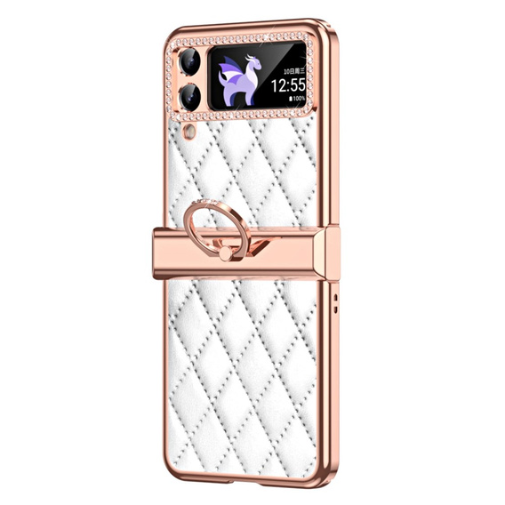Case for Samsung Galaxy Z Flip 4 5G, Rhombus Grid