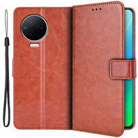 Flip case for Infinix Note 12 2023, Wallet, brown