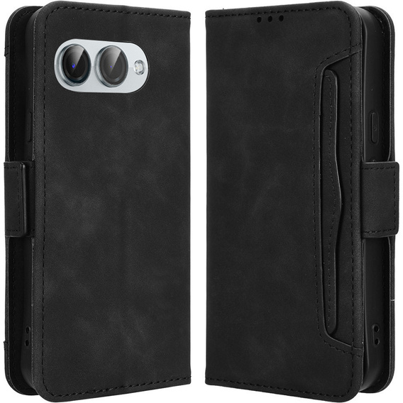 Flip case for T Phone 3 5G, Card Slot, black
