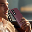 Flip case for Samsung Z Fold6 5G, Smart View Wallet, maroon