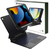 Keyboard case for iPad 7/8/9 10.2, Dexnor Magnetic Keyboard Touchpad, black