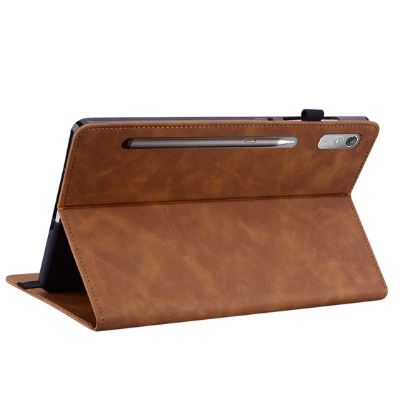 Case for Lenovo Tab P11 Pro Gen 2, Wallet Pen Slot, brown