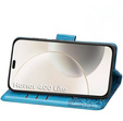 Flip case for Honor 400 Lite, Butterfly, blue
