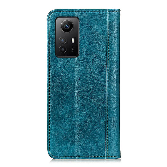Case for Xiaomi Redmi Note 12S, Wallet Litchi Leather, green