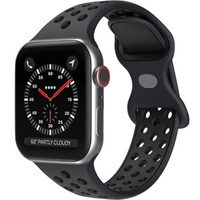 Hollow strap for Apple Watch 7 45mm/6/5/4/SE 44mm/3/2/1 42mm - Black
