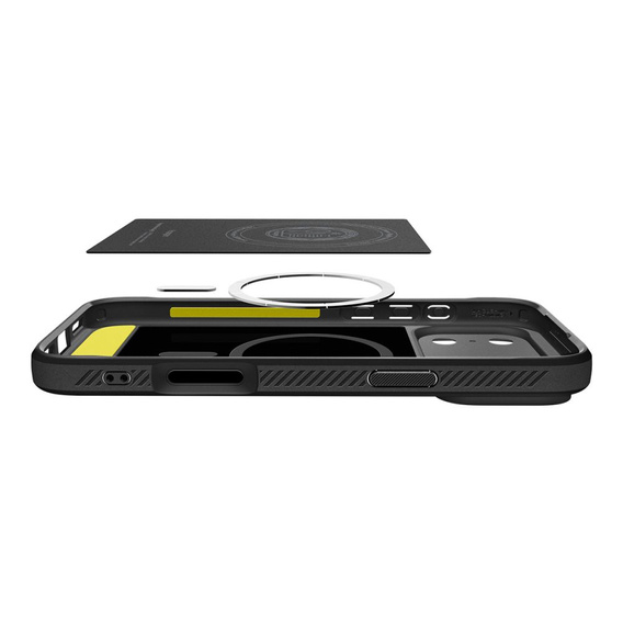 Spigen Rugged Armor MagSafe Case for iPhone 17 Pro, Matte Black