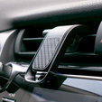 ERBORD Magnetic Car Holder for Phone on Windshield Grille, black carbon