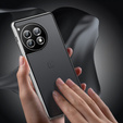 Case for OnePlus 12 5G, Magnetic Dual Glass, silver