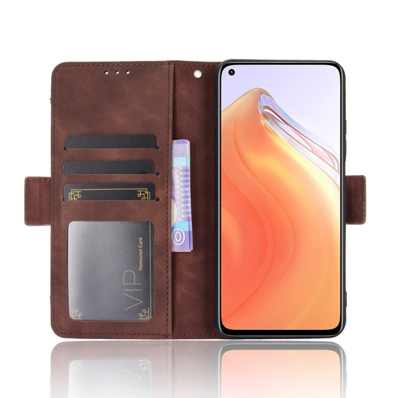 Flip case for Xiaomi Mi 10T 5G/10T Pro 5G, Card Slot, brown