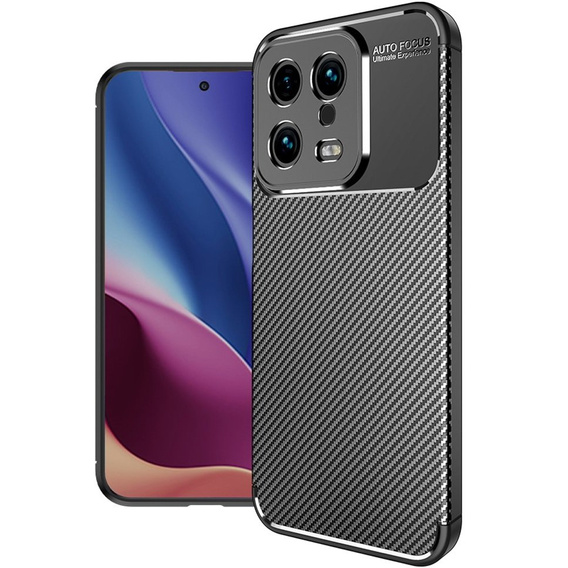 Case for Xiaomi 13, Carbon Gel, black