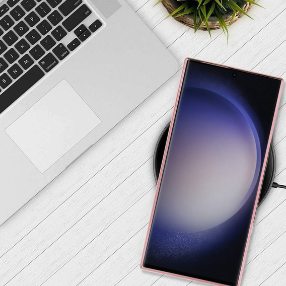 Case for Samsung Galaxy S23 Ultra, MagSafe Hybrid, pink rose gold