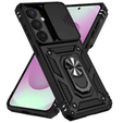 Armoured case with stand and lens cover for Samsung Galaxy S26, black
