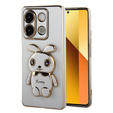 Case for Xiaomi Redmi Note 13 5G, Rabbit, white + 9H Tempered Glass