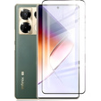 3D Tempered Glass for Infinix Note 40 Pro, black frame