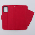 Flip case for Motorola Moto G54 5G, Card Slot, red