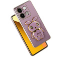 Case for Xiaomi Redmi Note 13 5G, Rabbit, purple + 9H Tempered Glass
