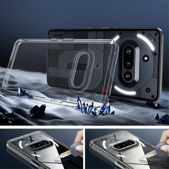 Case for Nothing Phone 3a, Fusion Hybrid, transparent