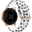 Silicone Strap for Samsung Galaxy Watch Active 20mm, Paw Print