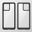 Case for Motorola Moto G84 5G, Fusion Hybrid, transparent / black