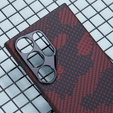 Case for Samsung Galaxy S24 Ultra, Aramid Fiber MagSafe, red