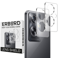 2x ERBORD tempered glass for camera to Oppo A79 5G, transparent