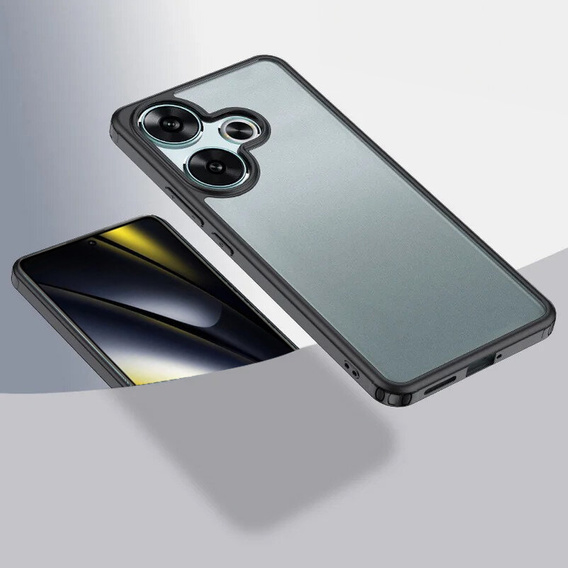 Case for Xiaomi Poco F6, Fusion Hybrid, black