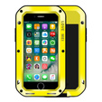 Love Mei Case for iPhone 8 Plus/7 Plus, armored with glass, yellow