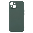 Case for iPhone 15, Silicone Lite, dark green