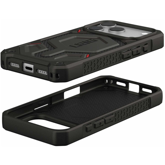 Urban Armor Gear case for iPhone 17 Pro Max, Monarch Pro Kevlar MagSafe, Kevlar Black