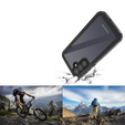 IP68 Waterproof Case for Samsung Galaxy A55 5G, Redpepper, black