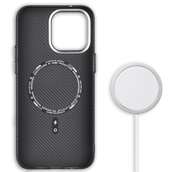 MagSafe's iPhone 13 Pro Max Case, Carbon Fiber, black