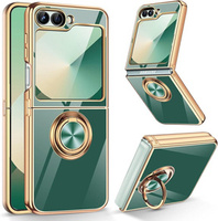 Case for Samsung Galaxy Z Flip7 FE / Z Flip6, Electro Ring, green