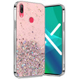 Case for Huawei Y7 2019, Glittery, pink