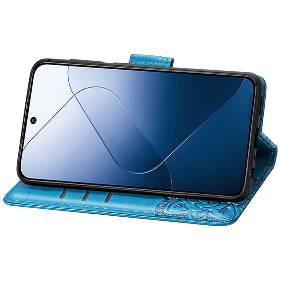 Flap case for Xiaomi Redmi 15 5G / 4G, Butterfly, blue
